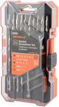 Ratchet screwdriver set with replaceable inserts 24pr.(plast/f) AvtoDelo (30727)