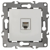 Розетка ЭРА Серия 12 12-3105-01 телефонная RJ11 IP20 белый