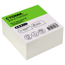 The block for records on the Standard STAMP gluing, 9*9*4,5 cm, white