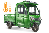 Cargo electric tricycle Rutrike CARGO Cabin heating 1500 60V1000W, green