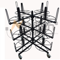 Rack for storing and unwinding coils of SBR 12-0,4-30 MALIEN cable