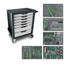 Tool cart 7 boxes with a set of tools 261 items TOPTUL GE-26109