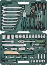 S04H52477S Universal Tool Set 1/4", 1/2" DR, 77 pieces