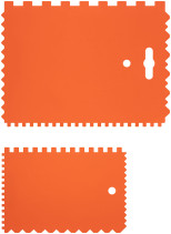 Набор пластиковых зубчатых шпателей, 2 шт: 175x130 мм, 130x90 мм