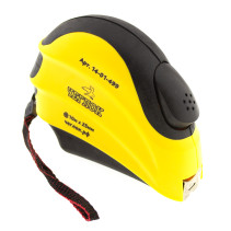 Рулетка, обрезиненный корпус, ABS пласт., серия "Спринт", автостоп, нейлон, 10м х 25мм, Чеглок