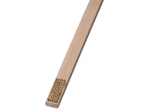 Щетка ручная, 5х9 рядная, 700х25х11 мм, латунная проволока MES 0,30 мм, высота ворса 6 мм