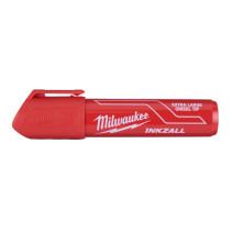 Super-large XL Red INKZALL™ marker for construction site, 12 pieces