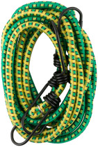 Rubber luggage straps, steel hooks, 2 pcs., 7x1400 mm