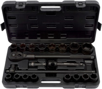 Набор головок ударных 3/4" 19-50 мм (20пр.; 6PT; Cr-Mo; кейс) АвтоDело (39830)