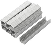 Stapler staples, hardened 11.3 mm x 0.7 mm, (narrow type 53) 10 mm, 1000 pcs.
