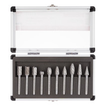 Наб.борфрез № 703 (Формы A, B, C, D, E, F, G, H, L ,M, все D = 10 мм) (10 позиций)