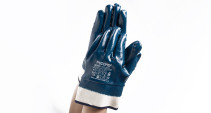 LAPIS LAZULI K protective gloves with full nitrile coating with protective cuff, size 11(XXL), 12 pairs