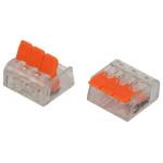 ERA terminal NO-225-350 universal 221-413 compact with levers 3-wire 0.2-4 mm2 pack of 50 pcs