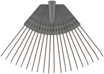 Грабли веерные пластинчатые (пластмассовая основа),20 зубьев, 310х450 мм, без черенка