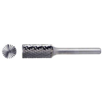 Carbide cylindrical borehole with an end cap type B d3 single large notch