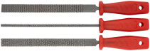 Rasps, plastic handle, set of 3 pcs., 200 mm