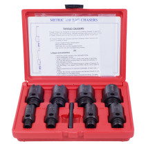 Air conditioning fitting thread repair kit, case, 9 items MASTAK 352-00009C