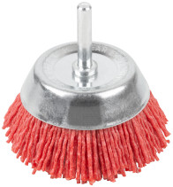 Щетка для дрели, тип "Чашка", нейлон, 75 мм, блистер, CUTOP Profi