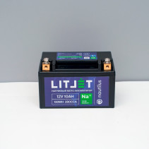 Starter Motorcycle Battery LITJET Na+ 12V 10Ah 120Wh 280CCA YTX7A IP67 L+