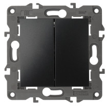 Switch ERA Elegance 14-1112-05 Cross Double 10AH-250V Anthracite