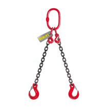 2.8T 2.5m OCALIFT 2CC Chain Sling with Shorteners Glazed Chain 8kl G80