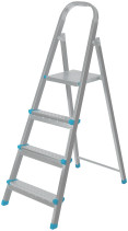 Steel ladder, 4 steps, weight 4.5 kg