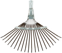 Грабли веерные регулируемые пластинчатые, 20 зубьев, 250-415 мм, без черенка