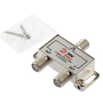 TV divider ERA SIMPLE DS-F-SAT-01 2 branches for F connector 5-2500 MHz package 1 pc