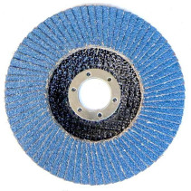 Круг лепестковый торцевой 125 Р80 Атака цирконий (синий)