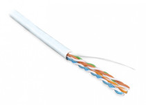 UUTP4-C5E-S24-IN-PVC-WH-305 (305 м) Кабель витая пара, неэкранированная U/UTP, категория 5e, 4 пары (24 AWG), одножильный (solid), PVC, -20°C – +75°C, белый - гарантия: 15 лет компонентная, 25 лет системная
