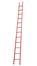 LSP-4,4AKM fiberglass ladder, abrasive coating of steps, hooks, metal end caps (Soft ground) h=4400mm, steps 12