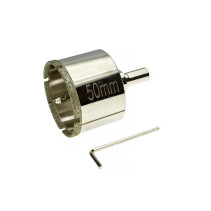 Коронка алмазная по кафелю и стеклу 50 мм с ц/с, Чеглок (5/60)