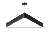 Светильник LED ЭРА Geometria SPO-152-B-40K-048 Delta 48Вт 4000К 3500Лм IP40 800*800*80 черный подвесной