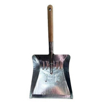 Совок универсальный с деревянной ручкой (оцинкованный)