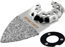 MFI PRACTICE double-sided delta grinding nozzle, narrow, HM, for tiles and wood (240-317)