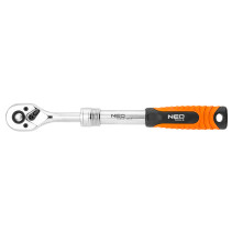 Telescopic ratchet wrench, 1/2", 305-445 mm