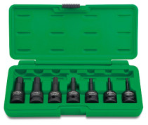 Набор ударных шестигранников 1/2" 4-14 мм, 7 предметов TOPTUL