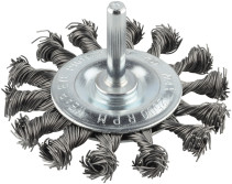 Flat drill cleaning brush D-75mm.twisted (Avtodor) 44071