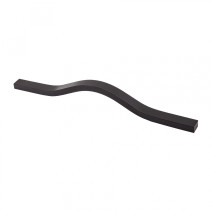 Handle meb. bracket alum. MELISA 160-192/220 matt black, AKS