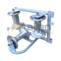 RCU-140A angled cable roller, aluminum coils (cable diameter up to 140 mm, roller load up to 200 kg) MALIEN