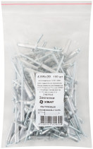 Заклепки вытяжные комбинированные, алюминий-сталь 4.8 х 20 (фасовка 100 шт.)