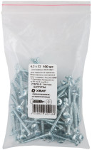 Шурупы оцинкованные, остроконечные DIN7981, 4,2 х 32 (фасовка 100 шт)