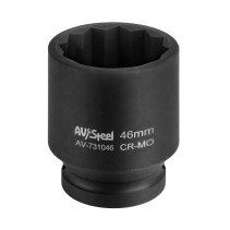 Головка ударная 3/4" 12-гранная 46мм "AV Steel" AV-731046