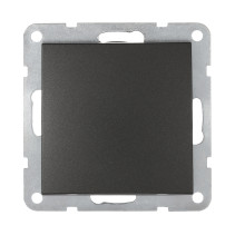 Switch 1-terminal, for 2 directions (scheme 6) 16 A, 250 B (black velvet) LK60