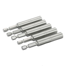 Универсальные держатели бит с шестигранной головкой 1/4" со стопорным кольцом 75 мм, 5шт