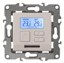 12-4111-02 ERA Thermostat universal 230V-Imah16A, IP20, Era 12, ivory