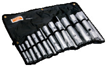 Набор двухсторонних торцевых ключей и ступенчатым воротком, 12 шт