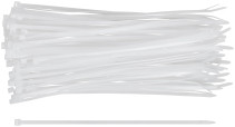 Хомуты нейлоновые для проводов, белые 100 шт., 4,8х250 мм
