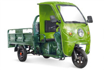 Cargo electric tricycle Rutrike D4 NEXT CABIN 1800 60V1500W, green