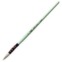 Artistic goat brush Gamma "Aries", round No.4, French mount, short handle